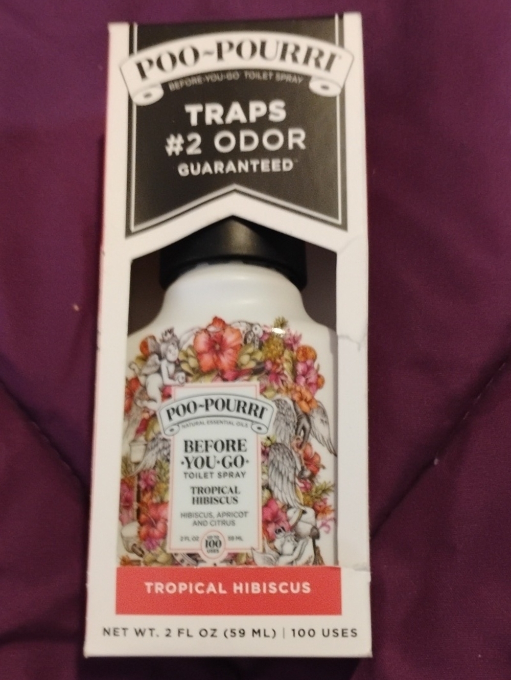 Before-You-Go Tropical Hibiscus Hand Soap Spray - White Floral Bottle